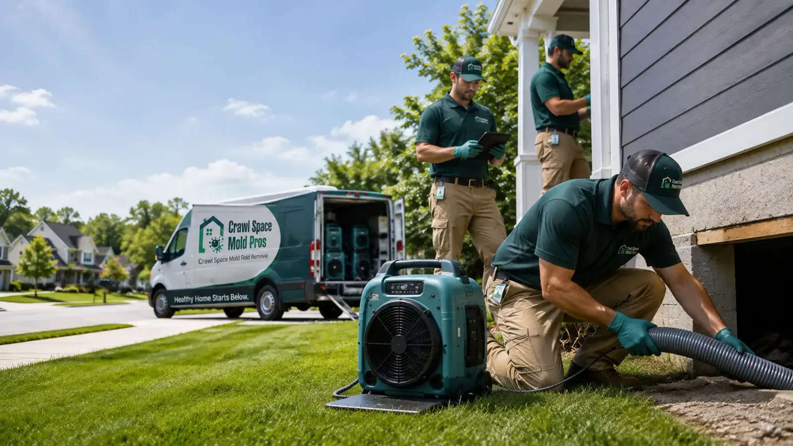 Crawl Space Mold Removal in Brisbane, CA